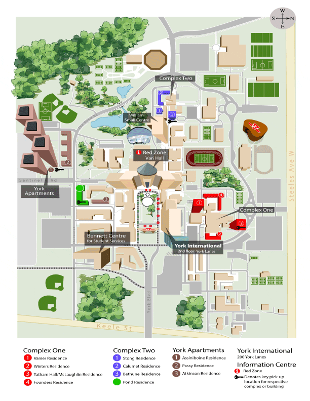 Keele Campus Map York International