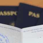 Passaports Being Displayed