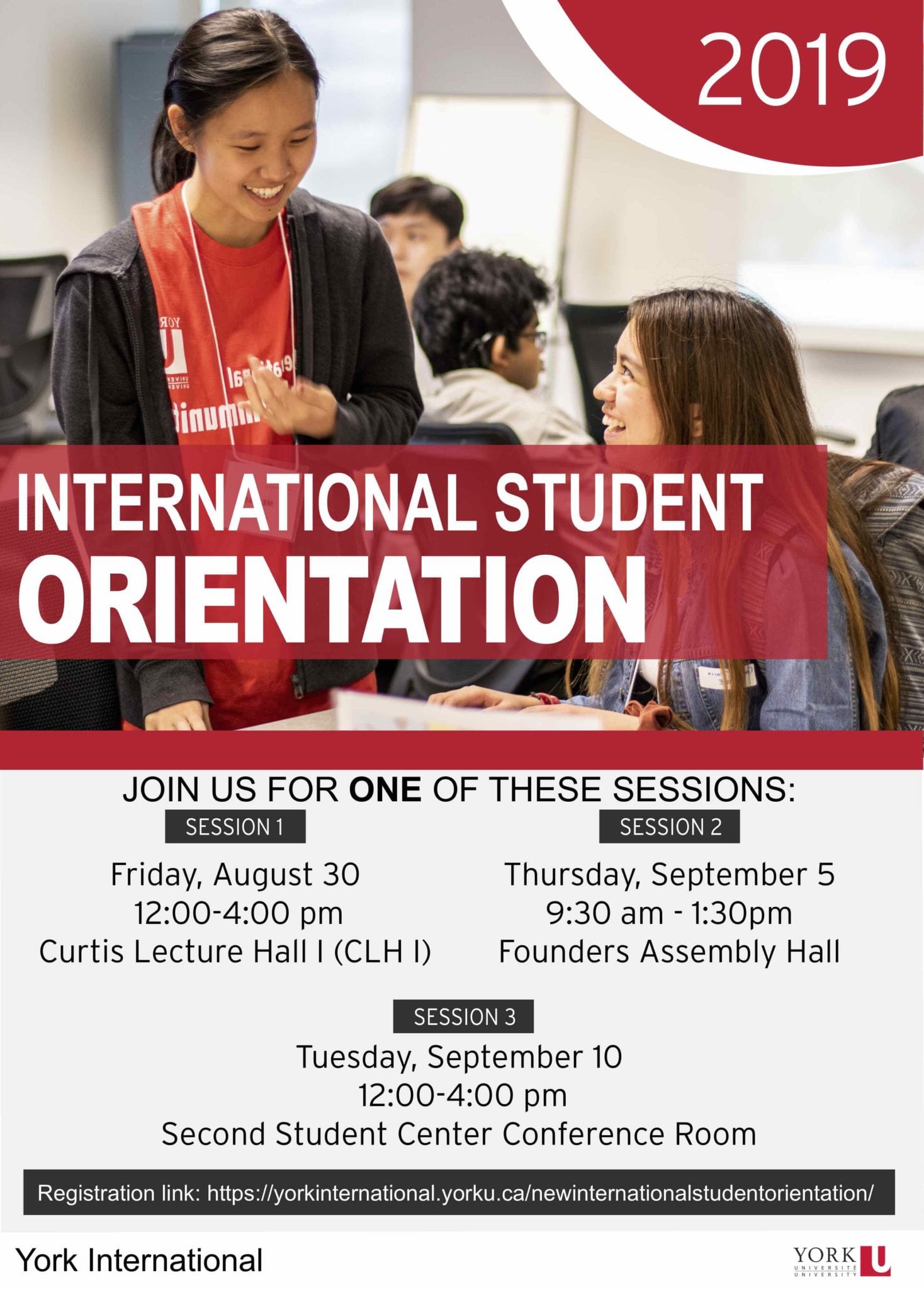 New International Student Orientation 2019