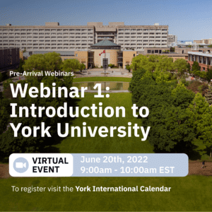 Webinar 1: Introduction to York University